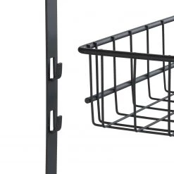 WENKO Étagère murale Eperny - Métal thermopoudré - Noir -Accessoires de salle de bain Soldes 1000333201 220218 032 DETAILS P000000001000333201