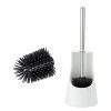 WENKO Brosse WC Arese - Matière plastique / Silicone - Blanc