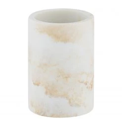 WENKO Verre à dents Odos - Polyrésine - Blanc