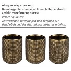 WENKO Distributeur de savon Rivara - Céramique - Doré -Accessoires de salle de bain Soldes 1000333213 220218 030 DETAILS P000000001000333213