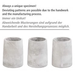 WENKO Distributeur de savon Villena - Béton - Gris -Accessoires de salle de bain Soldes 1000333214 220218 040 DETAILS P000000001000333214