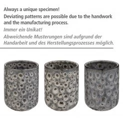 WENKO Distributeur de savon Oviedo - Céramique - Gris -Accessoires de salle de bain Soldes 1000333218 220218 030 DETAILS P000000001000333218