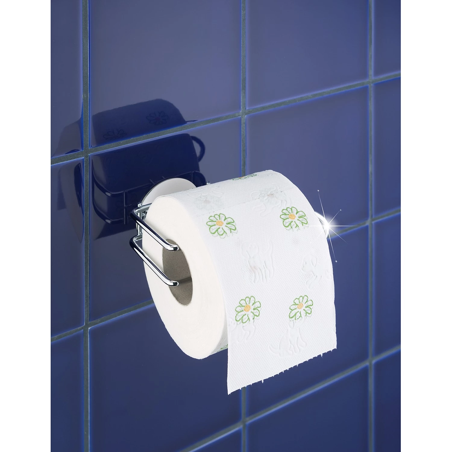 WENKO Porte papier toilette Creerin (lot de 2) - Acier - Argenté 2 WENKO Porte papier toilette Creerin (lot de 2) - Acier - Argenté – Image 2