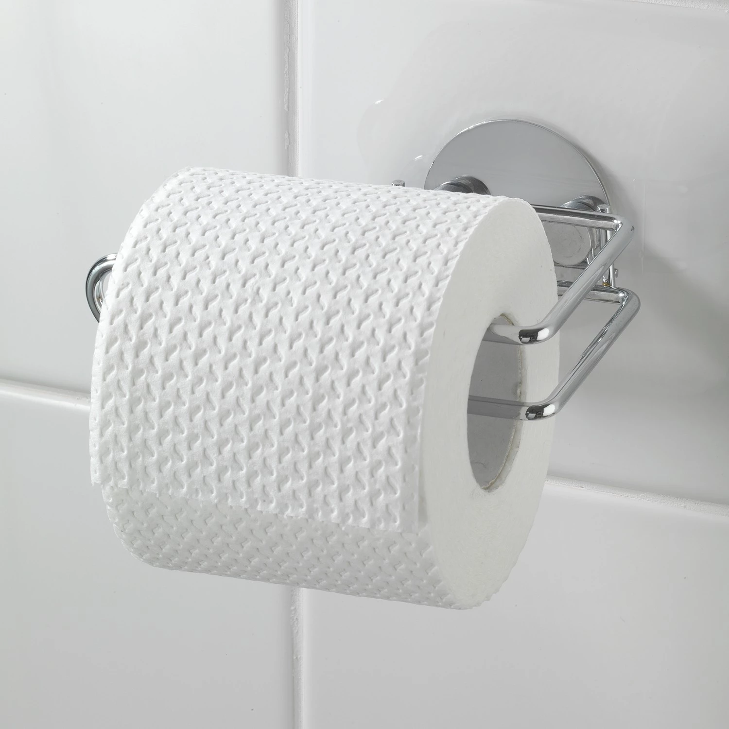 WENKO Porte papier toilette Creerin (lot de 2) - Acier - Argenté 3 WENKO Porte papier toilette Creerin (lot de 2) - Acier - Argenté – Image 3