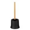 WENKO Brosse WC Basic Bambusa - Polypropylène / Bambou - Noir