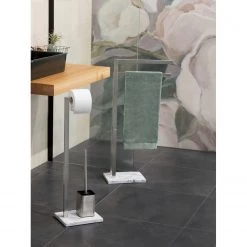 WENKO Ensemble WC Aprilia - Acier inoxydable - Blanc -Accessoires de salle de bain Soldes 1000333227 220218 022 MOOD DETAILS P000000001000333227 mood