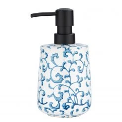 WENKO Distributeur de savon Mirabello - Céramique - Blanc -Accessoires de salle de bain Soldes 1000333250 220218 030 DETAILS P000000001000333250