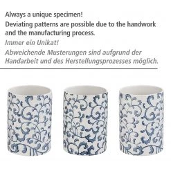 WENKO Distributeur de savon Mirabello - Céramique - Blanc -Accessoires de salle de bain Soldes 1000333250 220218 040 DETAILS P000000001000333250