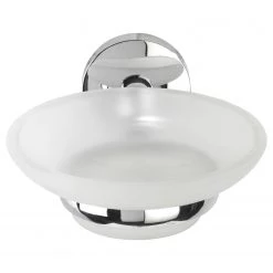 WENKO Porte-savon Cuba - Zinc moulé sous pression - Argenté -Accessoires de salle de bain Soldes 1000333254 220218 030 DETAILS P000000001000333254