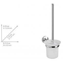 WENKO Brosse WC Cuba - Zinc moulé sous pression - Argenté -Accessoires de salle de bain Soldes 1000333270 220218 500 SKETCH DETAILS P000000001000333270 sketch