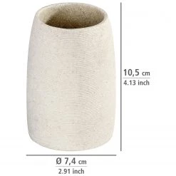 WENKO Verre à dents Goa - Beige -Accessoires de salle de bain Soldes 1000333277 220218 500 SKETCH DETAILS P000000001000333277 sketch
