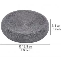 WENKO Porte-savon Goa - Polyrésine - Gris -Accessoires de salle de bain Soldes 1000333280 220218 500 SKETCH DETAILS P000000001000333280 sketch