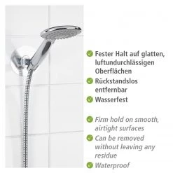 WENKO Porte pommeau de douche Static-Loc Osimo - Matière plastique (PET) / ABS - Argenté 10 WENKO Porte pommeau de douche Static-Loc Osimo - Matière plastique (PET) / ABS - Argenté -Accessoires de salle de bain Soldes 1000333281 220218 032 DETAILS P000000001000333281