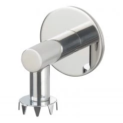 WENKO Distributeur de savon Turbo-Loc Fireside - acier inoxydable - Argenté