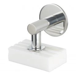 WENKO Distributeur de savon Turbo-Loc Fireside - acier inoxydable - Argenté -Accessoires de salle de bain Soldes 1000333449 220218 030 DETAILS P000000001000333449