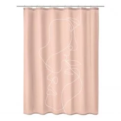 Kleine Wolke Rideau de douche Face - Polyester - Perle
