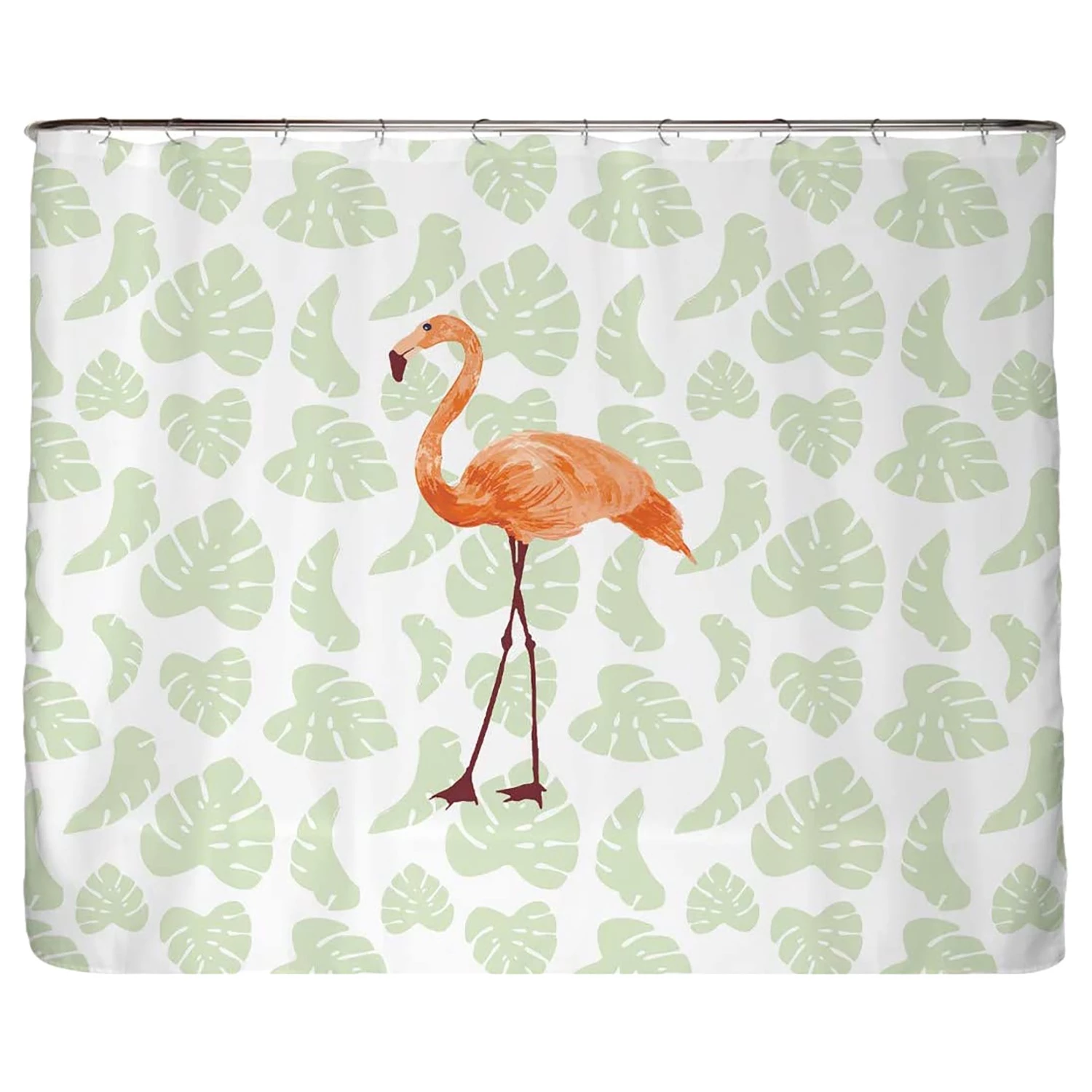 Arteneur Rideau de douche Flamant Rose - Polyester - Multicolore - 240 x 200 cm 1 Arteneur Rideau de douche Flamant Rose - Polyester - Multicolore - 240 x 200 cm