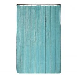 Arteneur Rideau de douche anti-moisissures Bois - Polyester - Turquoise - 120 x 200 cm
