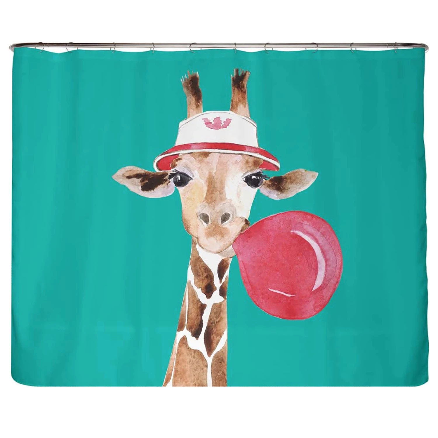 Arteneur Rideau de douche PS recyclé Girafe - Polyester - Multicolore - 240 x 200 cm 1 Arteneur Rideau de douche PS recyclé Girafe - Polyester - Multicolore - 240 x 200 cm