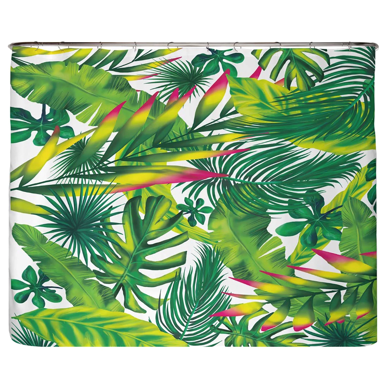 Arteneur Rideau de douche anti-moisissures Jungle - Polyester - Vert - 240 x 200 cm 1 Arteneur Rideau de douche anti-moisissures Jungle - Polyester - Vert - 240 x 200 cm