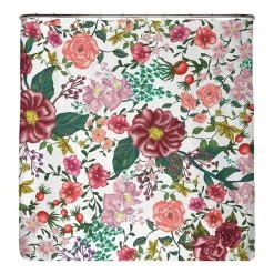 Arteneur Rideau de douche anti-moisissures Rose - Polyester - Rouge