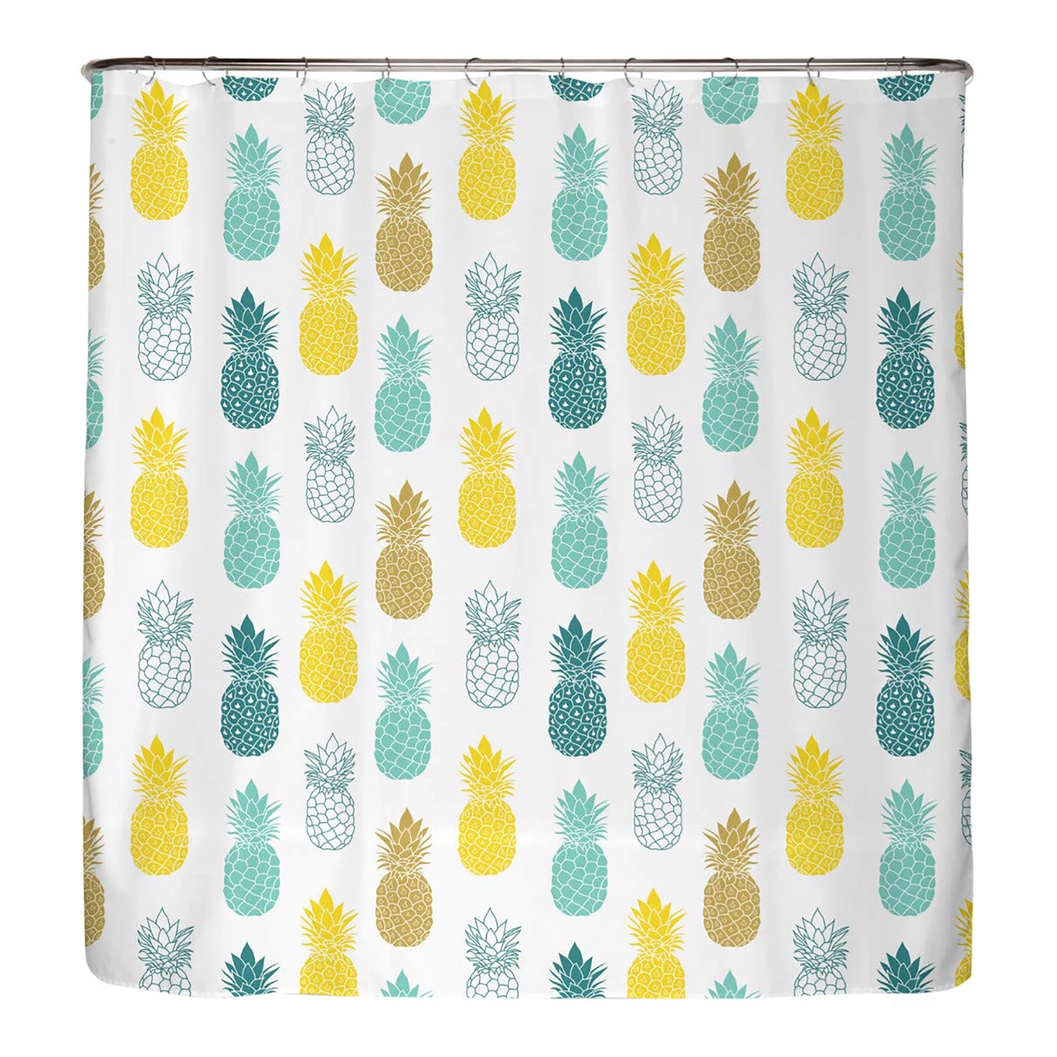 Arteneur Rideau de douche anti-moisissures Ananas - Polyester - Multicolore - 180 x 200 cm 1 Arteneur Rideau de douche anti-moisissures Ananas - Polyester - Multicolore - 180 x 200 cm
