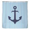 Arteneur Rideau de douche anti-moisi Ancre Bleue - Polyester - Bleu