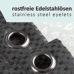 Arteneur Rideau de douche anti-moisi Newtown - Polyester - Anthracite - 180 x 200 cm -Accessoires de salle de bain Soldes 1000343457 220412 601 ICON DETAILS P000000001000343457 icon seal