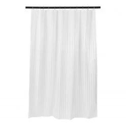 Butlers Rideau de douche WET WET WET III - Polyester PVC - Blanc