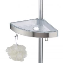 WENKO Étagère de douche Premium I - Aluminium / Matière synthétique - Argenté -Accessoires de salle de bain Soldes duschregal premium i aluminium kunststoff 4557536