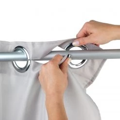 WENKO Rideau de douche Comfort Flex - Granit -Accessoires de salle de bain Soldes duschvorhang comfort flex webstoff granit 4557280