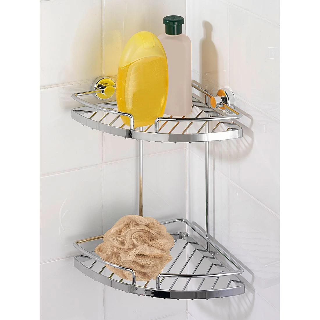 WENKO Tablette d'angle Sion - Power-Loc - Petit modèle 2 WENKO Tablette d'angle Sion - Power-Loc - Petit modèle – Image 2