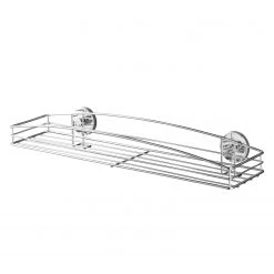 WENKO Grande tablette Milazzo Vacuum-Loc - Acier - Chrome