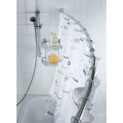 WENKO Tringle à rideau de douche téléscopique - Chrome