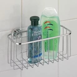 WENKO Etagère universelle Bovino - Power Loc Acier inoxydable -Accessoires de salle de bain Soldes universalablage bovino power loc edelstahl rostfrei 830690