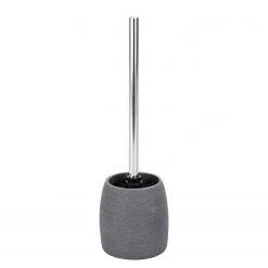 WENKO Brosse à WC Goa - Pierre artificielle / Matière synthétique - Gris
