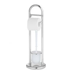 Ensemble de WC Siena - Acier inoxydable / Polypropylène - Chrome