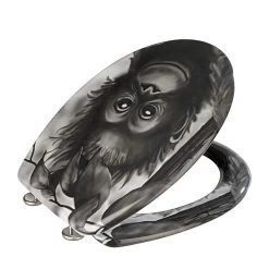 WENKO Siège WC singe -Accessoires de salle de bain Soldes wc sitz affe 1353533