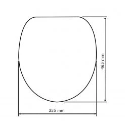 WENKO Siège WC Palma -Accessoires de salle de bain Soldes wc sitz palma 4249572