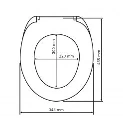 WENKO Siège WC Palma -Accessoires de salle de bain Soldes wc sitz palma 4249576