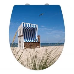 WENKO Siège WC Plage - Multicolore