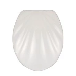 WENKO Siège WC Premium Muschel - Abattant automatique